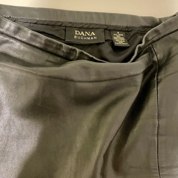 Leather Skirt (100% real lambskin leather) - Picture 5 of 5